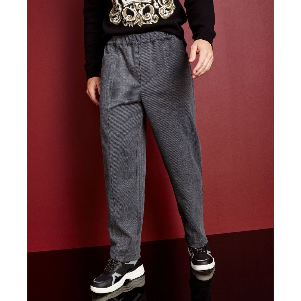 Royalty by‎ Maluma Men's Solid Textured Twill Pants, Grey, Size XL, NWT